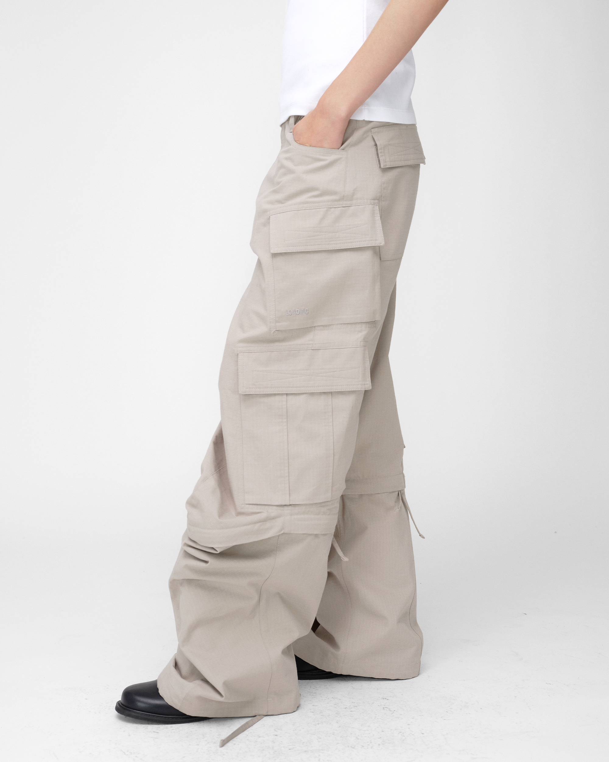 COWL CARGO PANTS