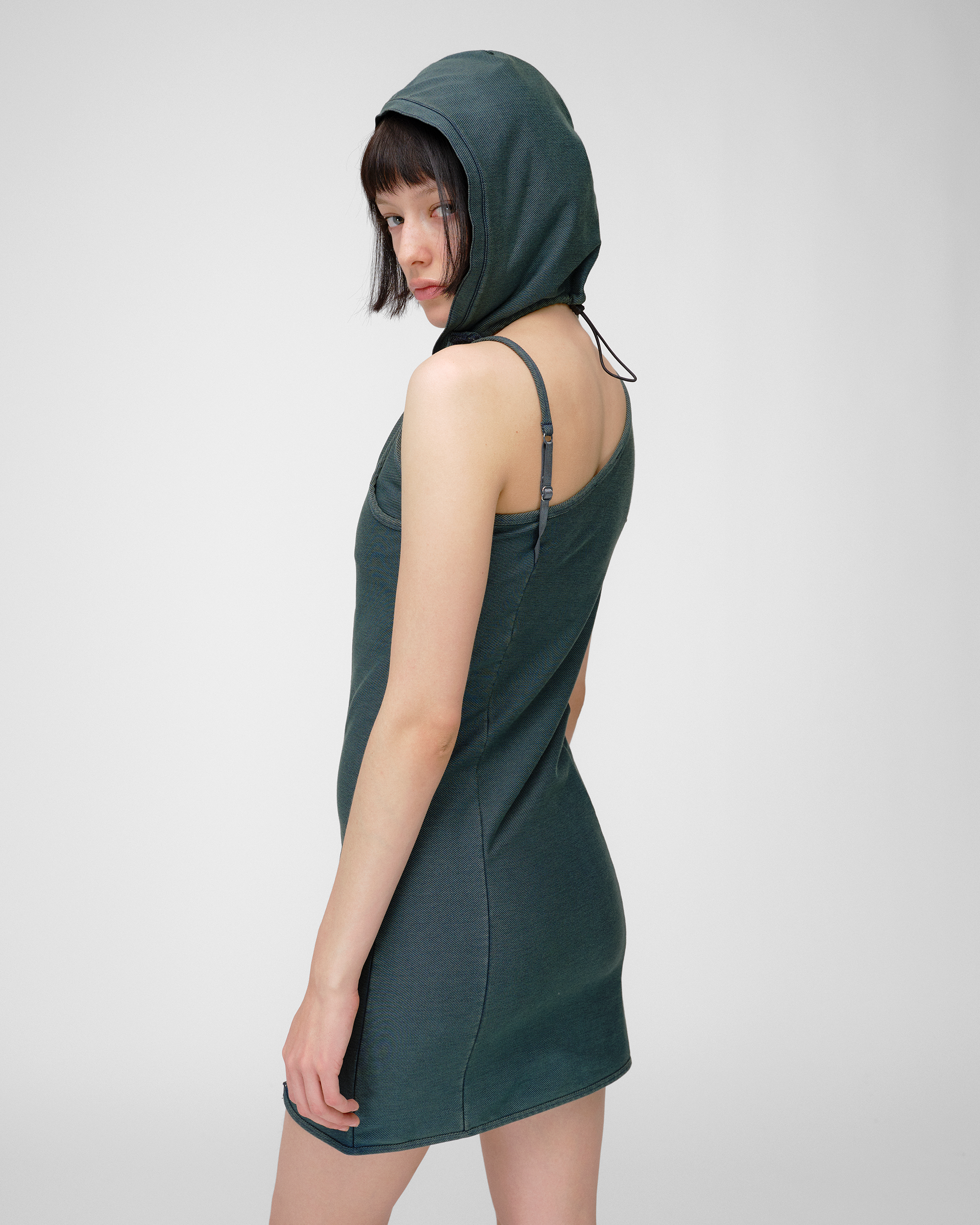 SLIP HOODIE DRESS