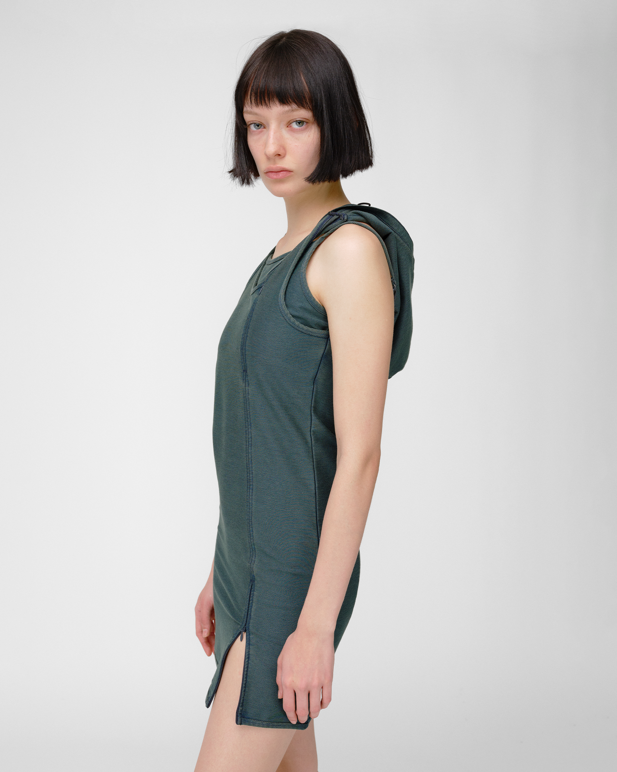 SLIP HOODIE DRESS