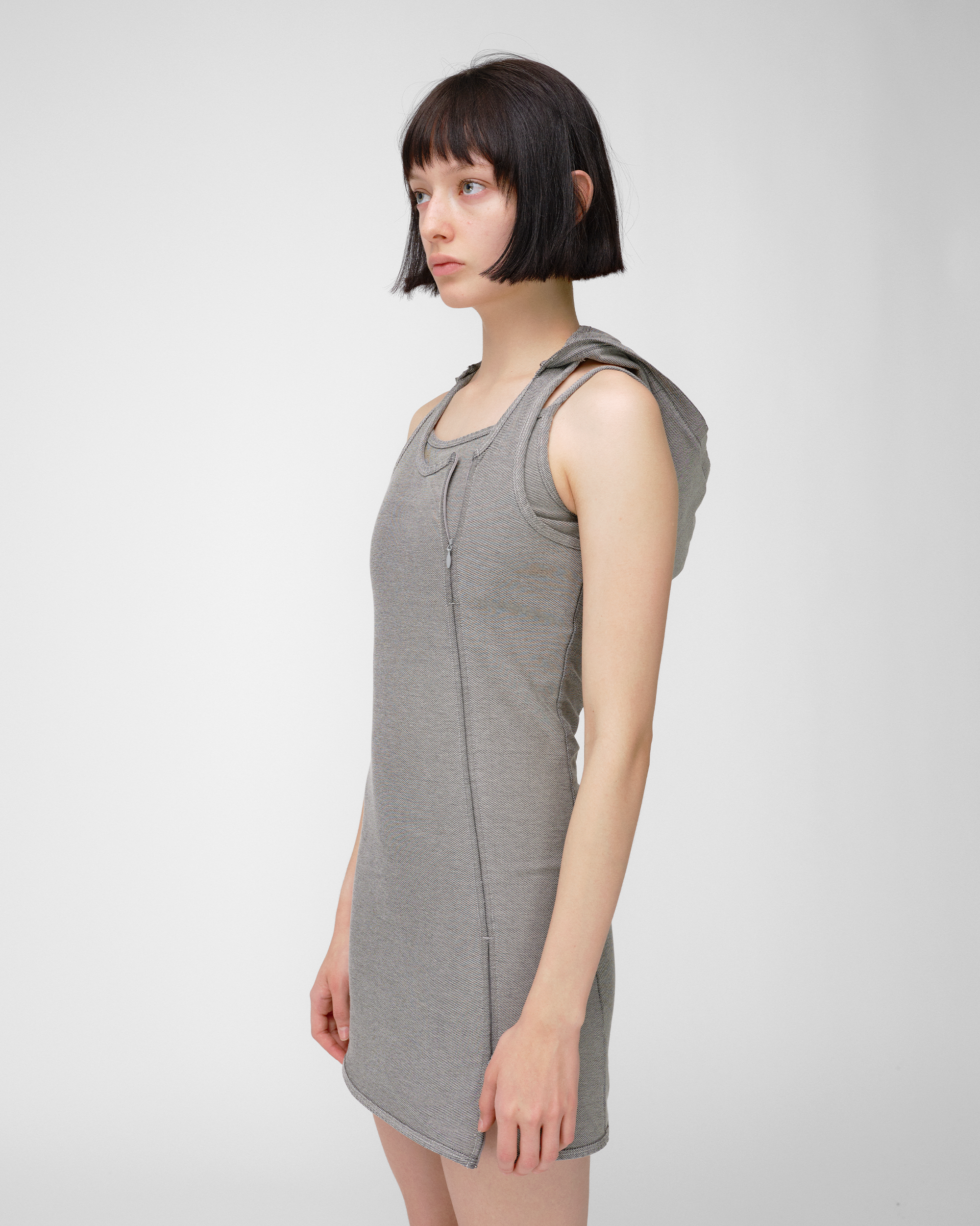 SLIP HOODIE DRESS
