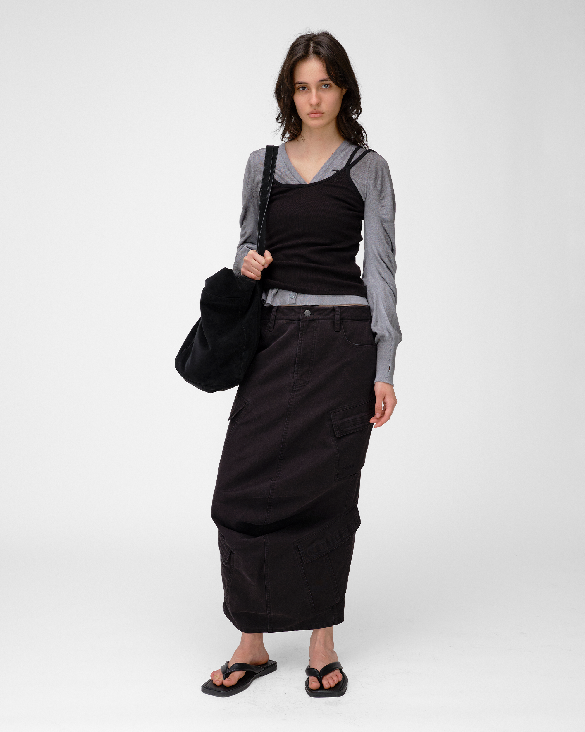 COWL CARGO SKIRT