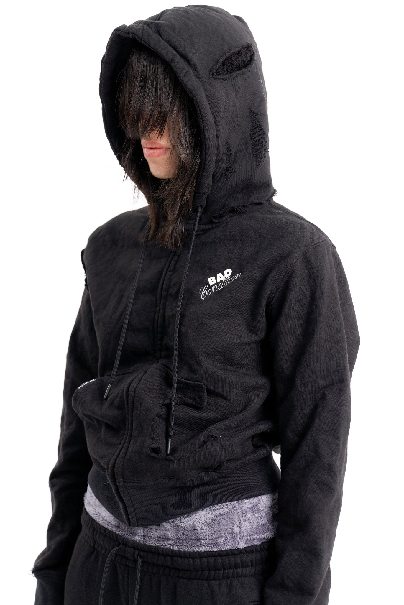 (EMMA) BAD HOODED ZIP