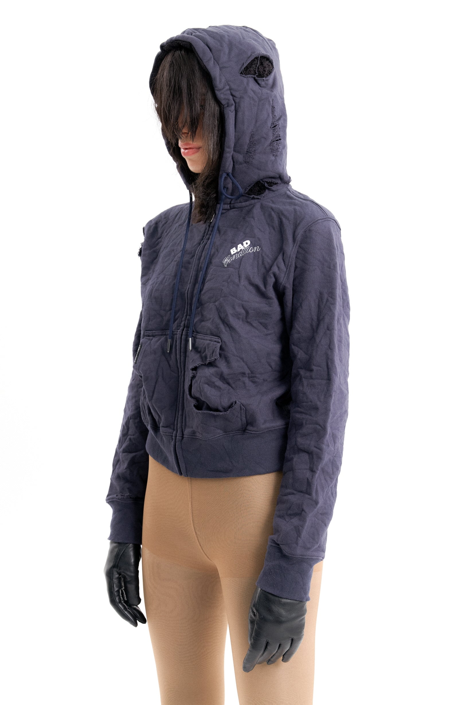 (EMMA) BAD HOODED ZIP