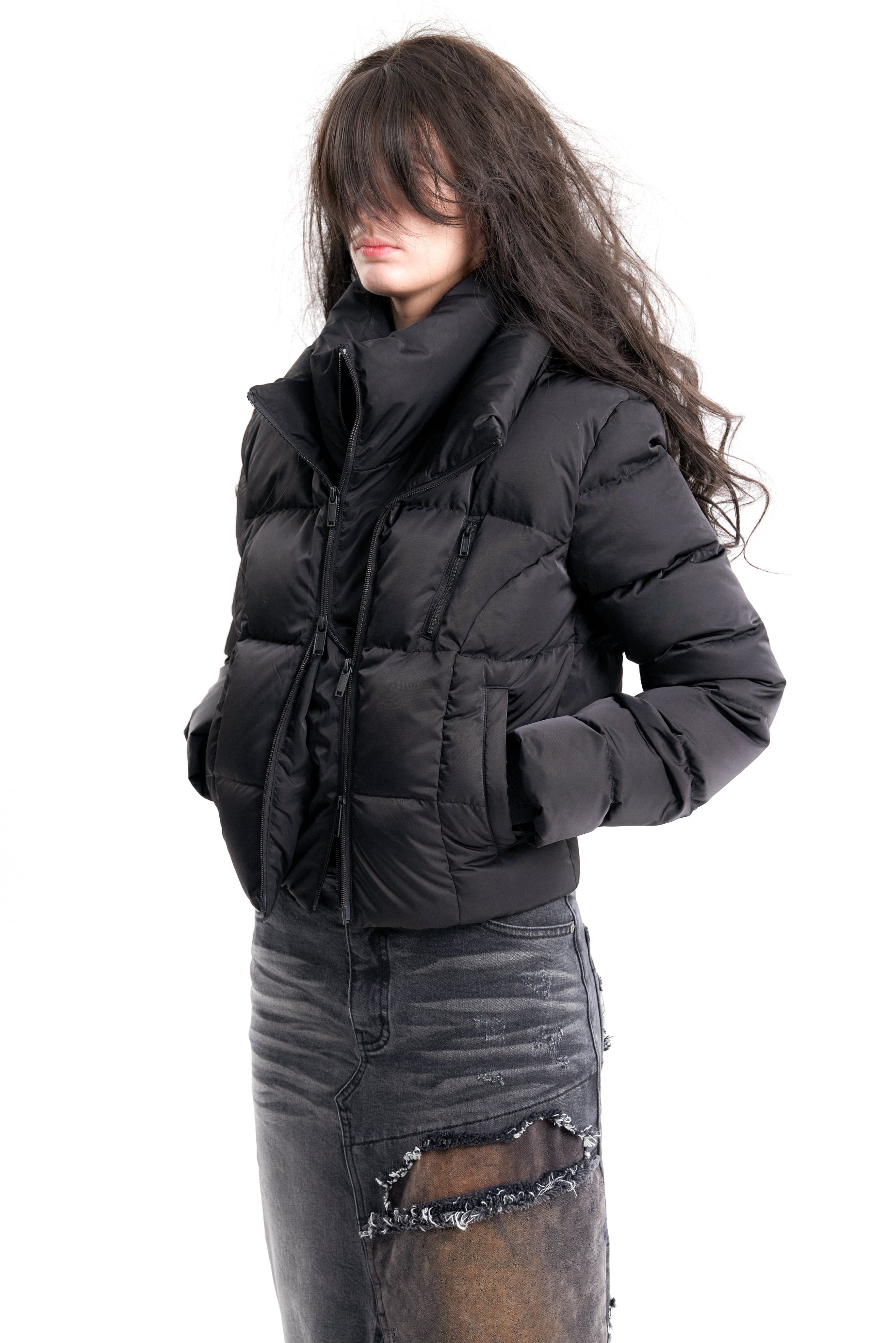 (EMMA) DOUBLE FRONT DOWN JACKET