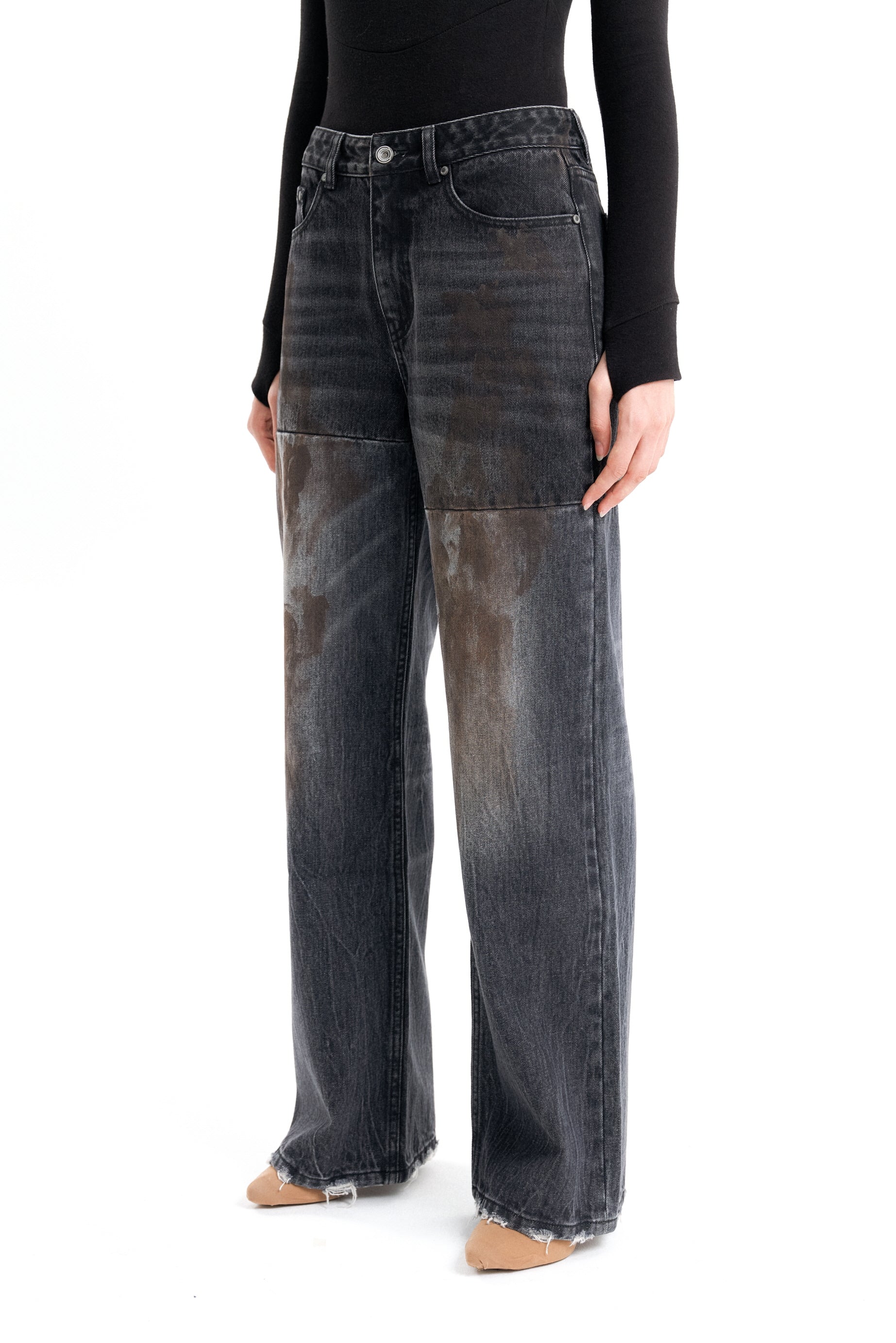 (EMMA) STRANGE DENIM PANTS