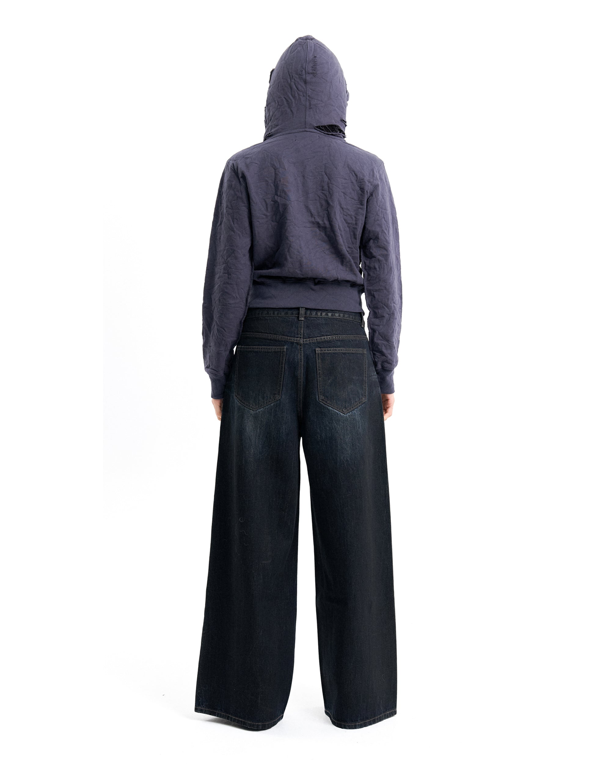 (EMMA) COATED DENIM PANTS