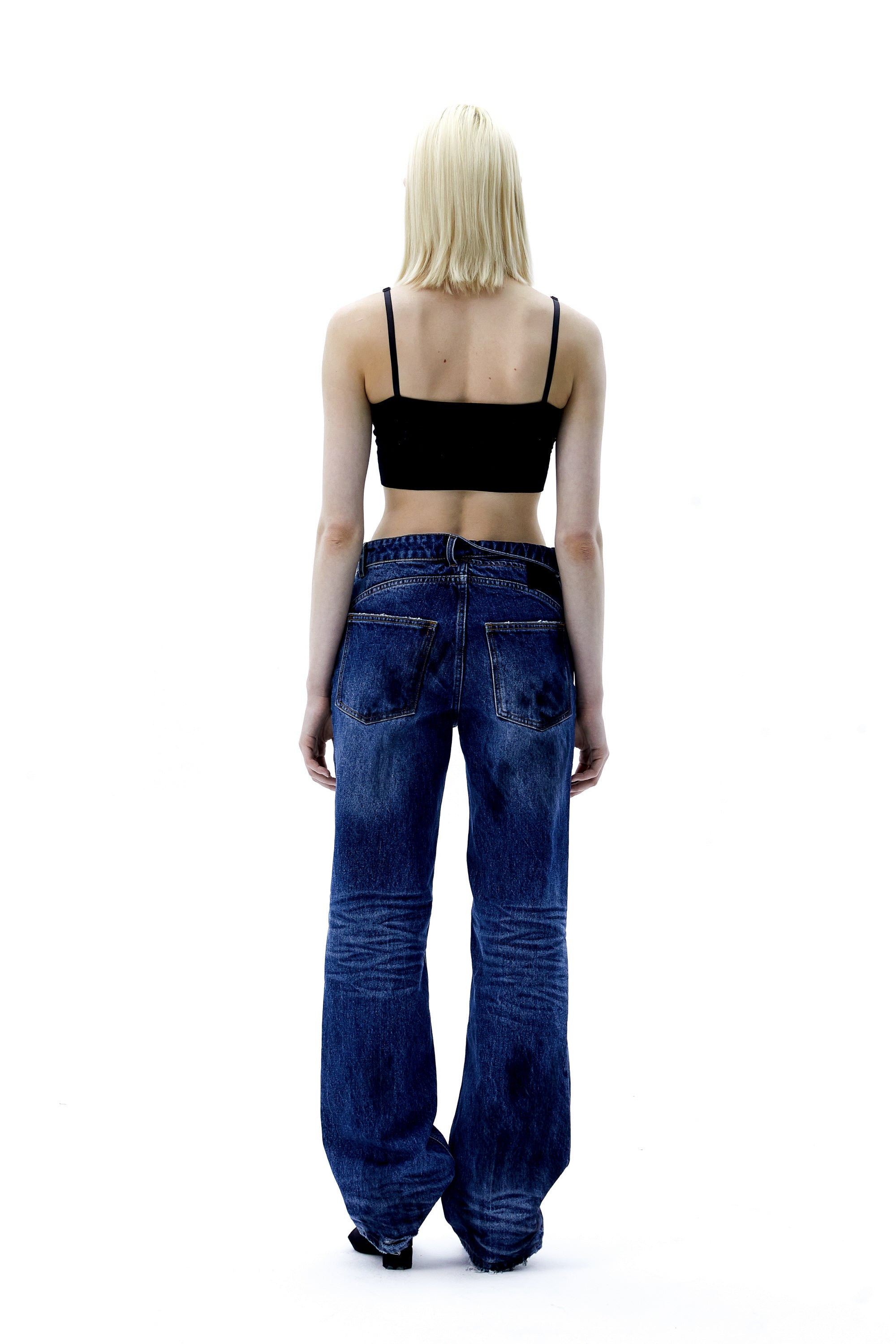 (ARIELLA) Dirty Denim Pants